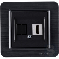 Розетка HDMI Arvia Electric Lavin Черный матовый (21 25 4007 250)